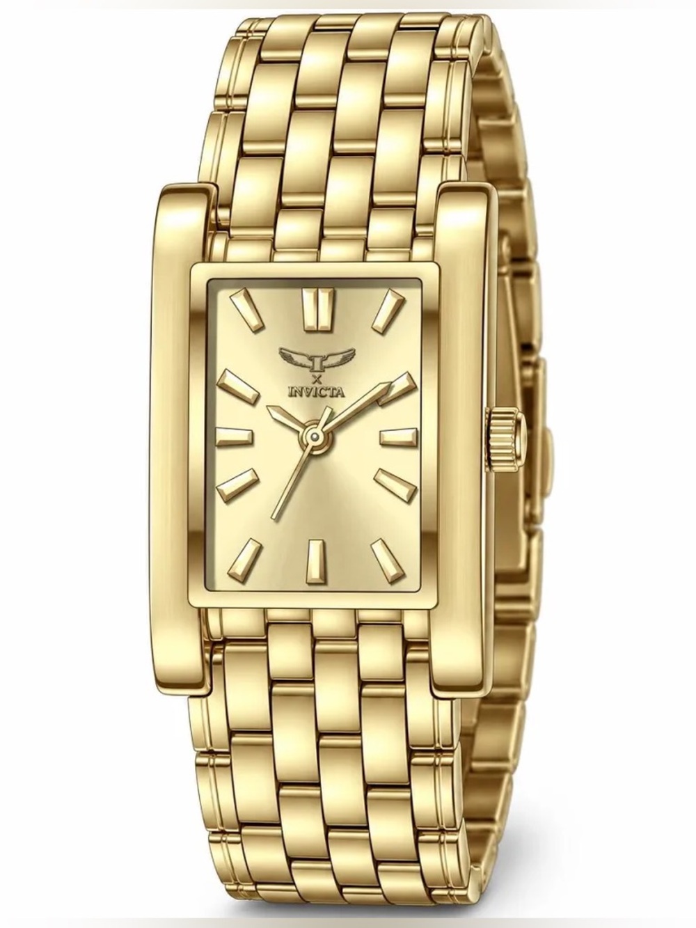 NEW Invicta Specialty Gold Tone 21mm Gold Watch Quartz Minimalist Fancy